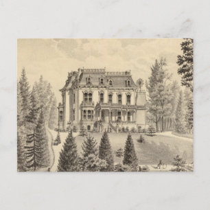 Reagan residence, Oakland, Alameda Co Postcard