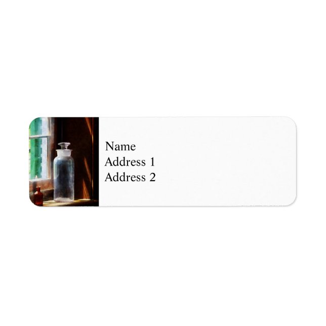 Reagent Bottle and Small Brown Bottle (Front)