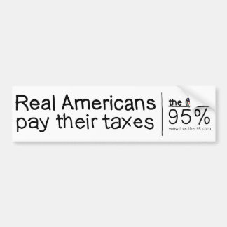 Real Americans Bumper Sticker