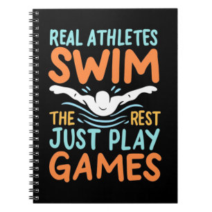 Real Athletes Swim Notebook