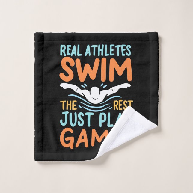 Real Athletes Swim Wash Cloth (Wash Cloth)