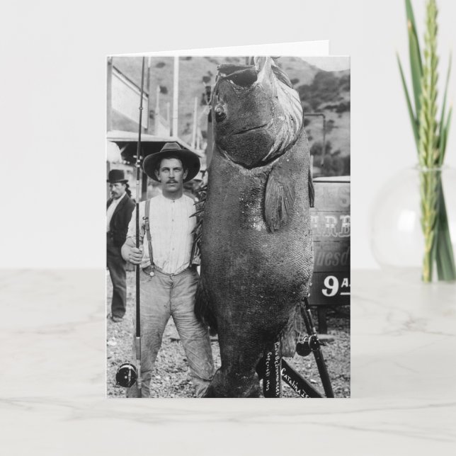 Real Big Fish, early 1900s Card (Front)