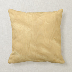 Real Birds Eye Maple Veneer Woodgrain Cushion