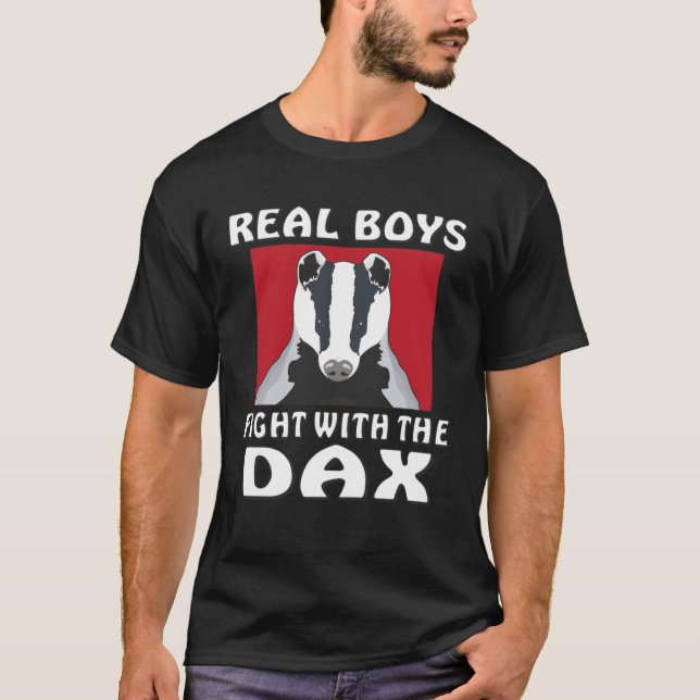 Real Boys Fight With The Dax Purse Stock Trader Tr T-Shirt (Front)