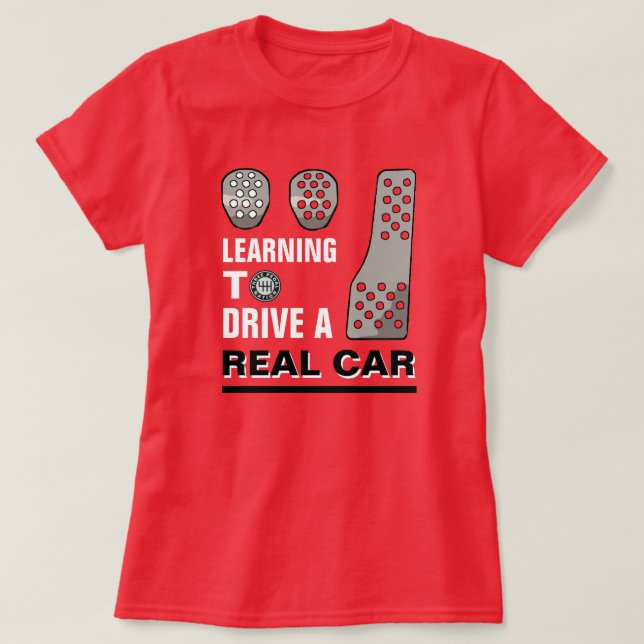 REAL CAR MANUAL T-Shirt (Design Front)