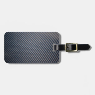 Real Carbon Fibre Photo Texture Luggage Tag