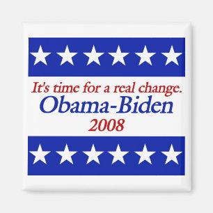Real Change Obama Biden Magnets