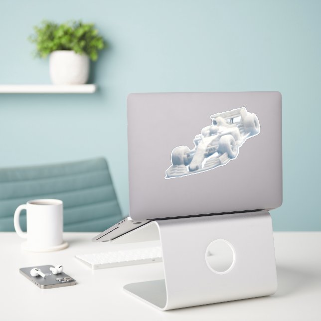 Real cloud racer vinyl sticker de (Laptop On Desk)
