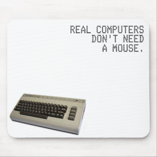 Real Computers Don't Use a Mouse - Commodore 64 Mouse Mat