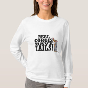 Real Corgis Have Tails Ladies T-Shirt