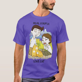 Real Couple Love Cat T-Shirt