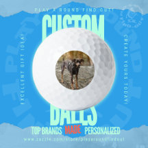 Real Custom Photo Gift For Golfers Titleist Pro V1