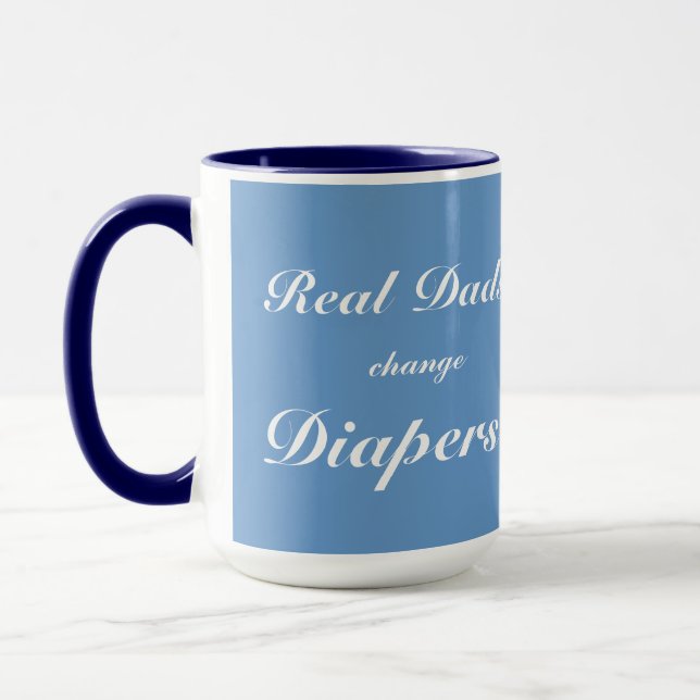 Real Dads Change Diapers Mug (Left)