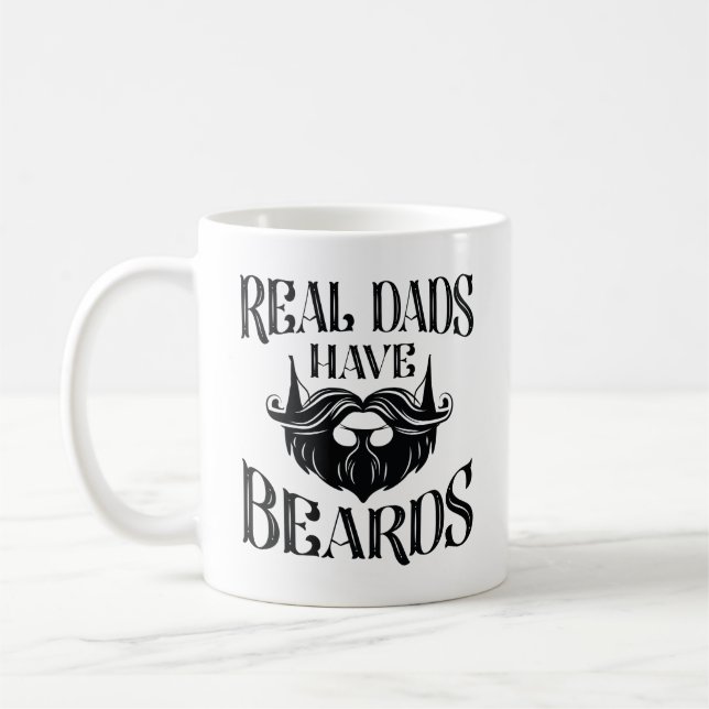 Real Dads Have Beards Coffee Mug (Left)