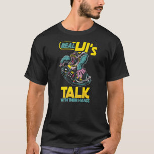 Real Dj´s Gorilla Music Deejay Turntable Headphone T-Shirt