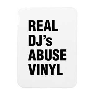 REAL DJ's ABUSE VINYL Magnet