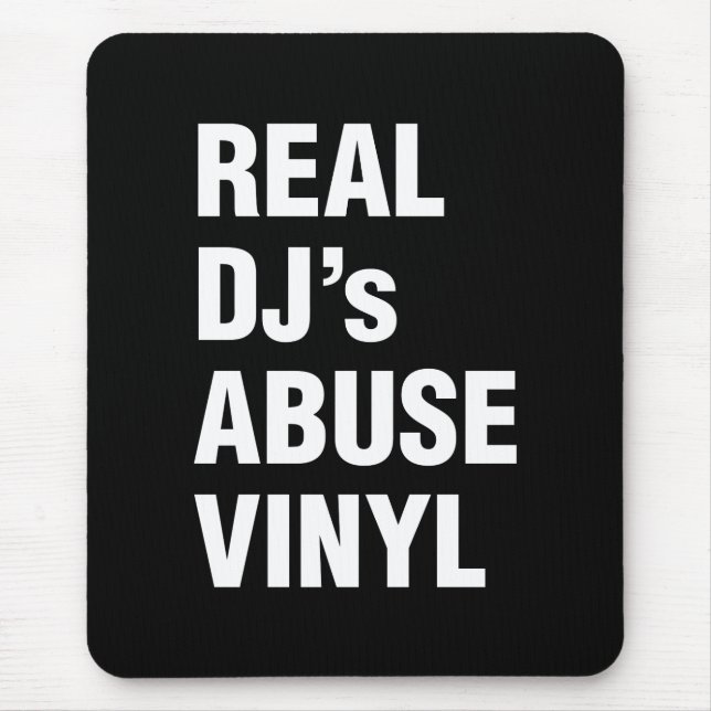REAL DJ's ABUSE VINYL Mouse Mat (Front)