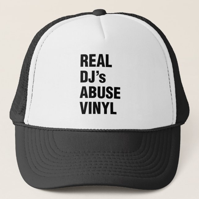 REAL DJ's ABUSE VINYL Trucker Hat (Front)