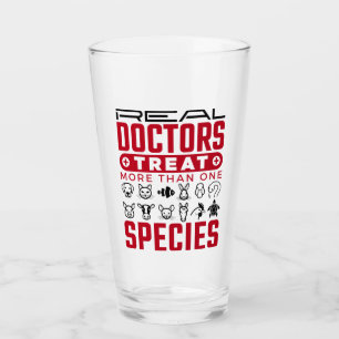 Real Doctors Treat More One Species Veterinarian Glass