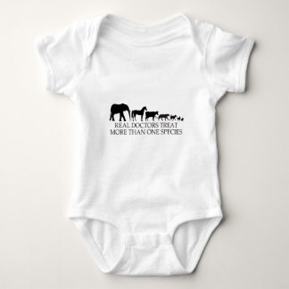 Real Doctors (Vets) Treat More Than One Species Baby Bodysuit