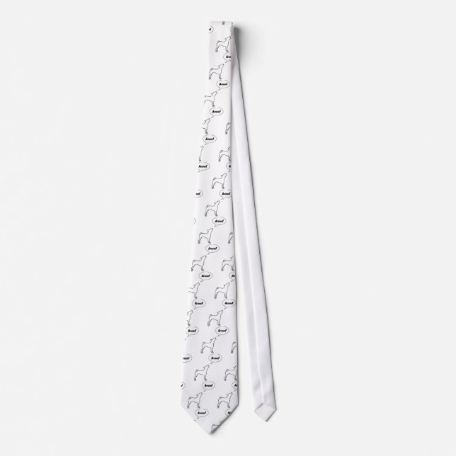 Real Dogs Don't Bark! Tie (Front)
