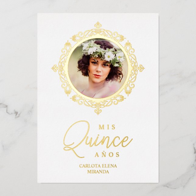 Real Dorado XV Spanish Photo Lace Effect (Front)