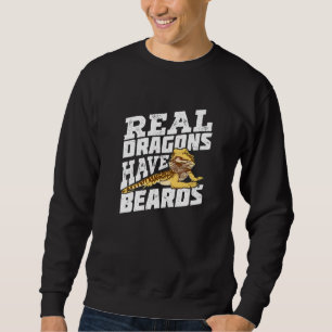 Real Dragons Have Beards Bearded Dragon Premium Sweatshirt