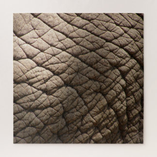 Real Elephant Skin Texture, Wrinkled. Jigsaw Puzzle