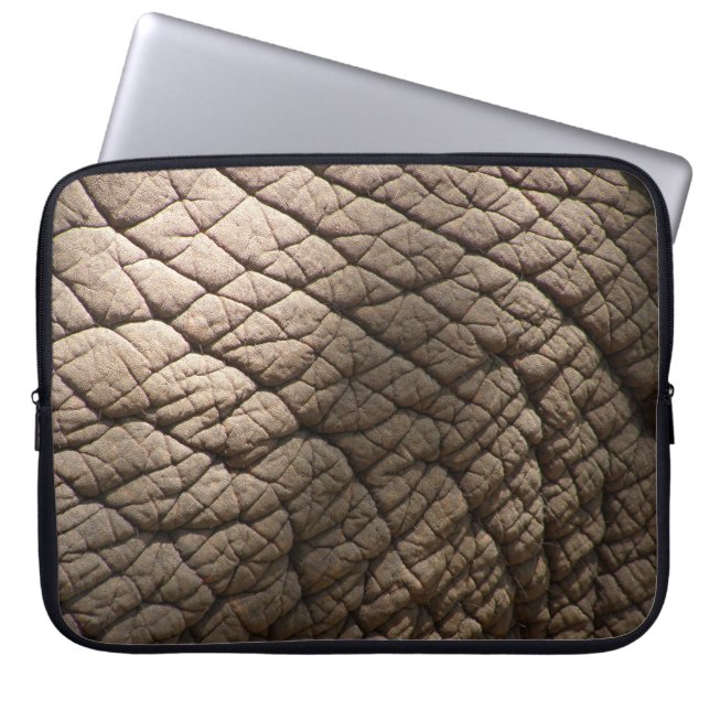 Real Elephant Skin Texture, Wrinkled. Laptop Sleeve (Front)