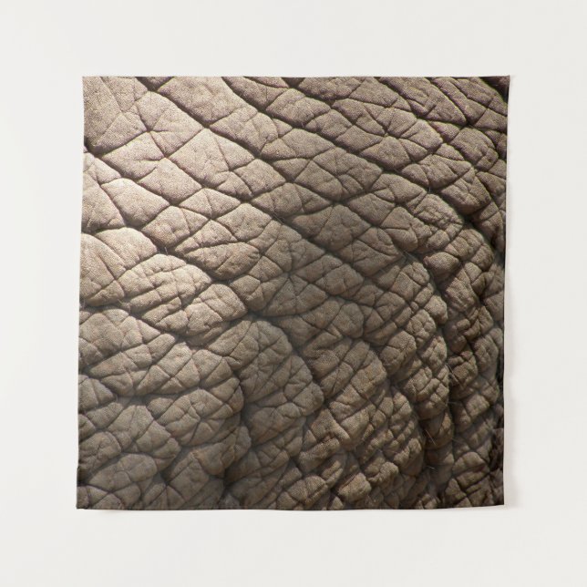 Real Elephant Skin Texture, Wrinkled. Tapestry (Front)