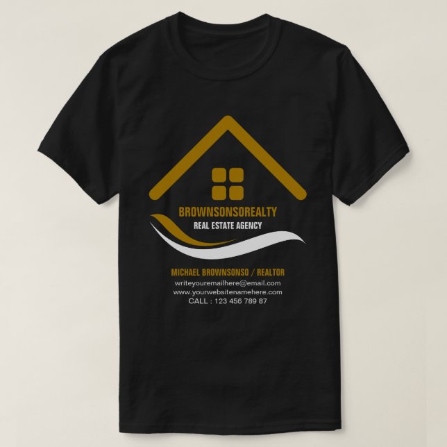 Real estate agency boss consultant T-Shirt (Design Front)