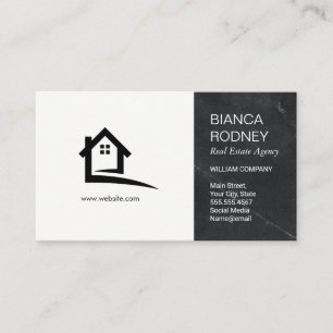 Real Estate Agency   Marble   Executive Business Card