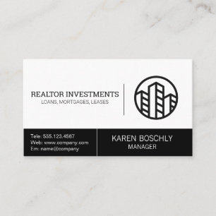 Real Estate Agency   Property Management Business Card