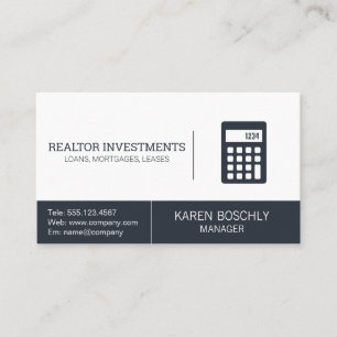 Real Estate Agency   Property Management   Finance Business Card