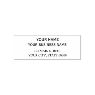 Real Estate Agent Address Minimal Business Self-inking Stamp