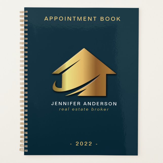 Real Estate Agent Appointment Book Planner (Front)