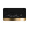 Real Estate Agent Bold Black Gold Business Card