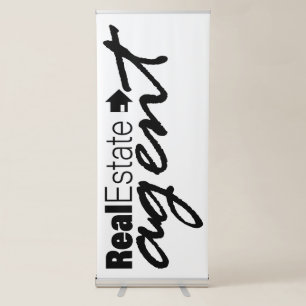 Real Estate Agent Branding Vertical Retractable Ba Banner