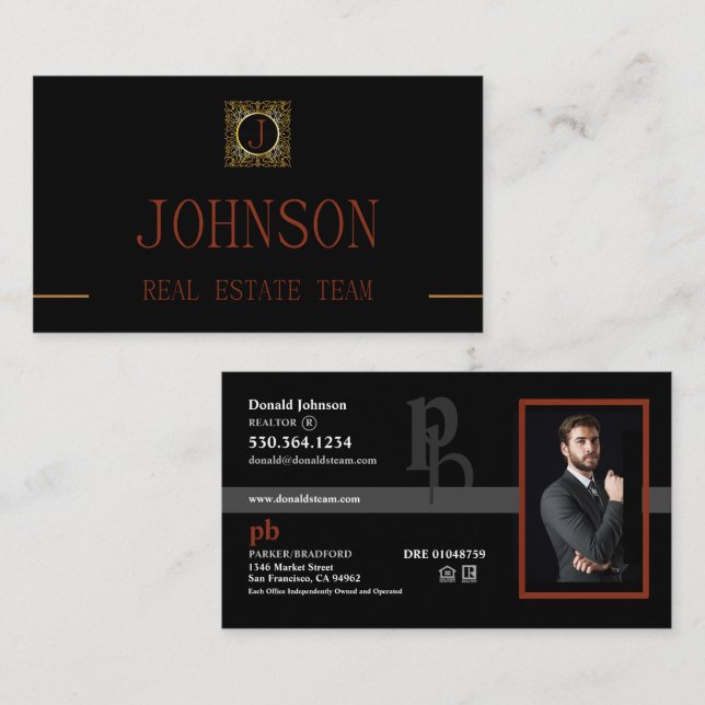 Real Estate Agent  Business Card (Front/Back)