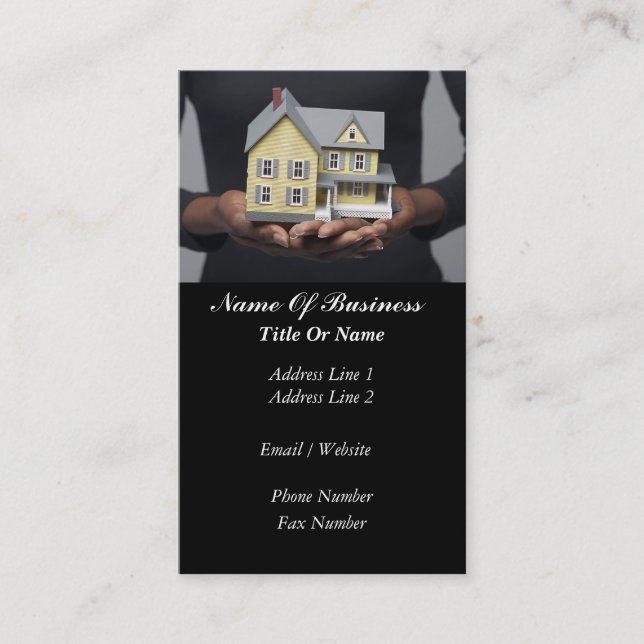Real Estate Agent Business Card (Front)