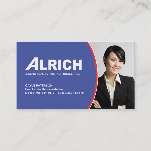 Real Estate Agent Business Card (Front)