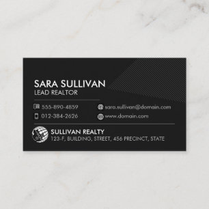 Real Estate Agent  Business Card