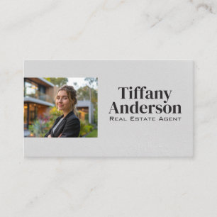 Real Estate Agent   Business Woman Business Card
