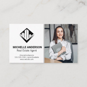 Real Estate Agent   Business Woman Business Card