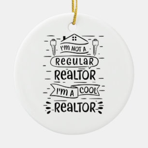 Real Estate Agent Ceramic Tree Decoration