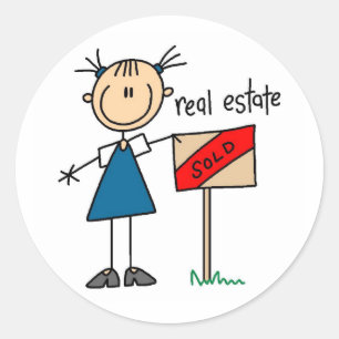 Real Estate Agent Classic Round Sticker