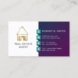 Real Estate Agent Classical design Business Card
