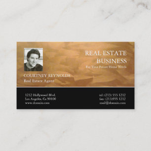 Real Estate Agent Copper Business Cards