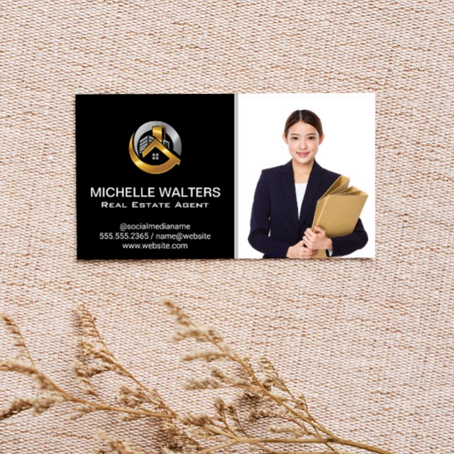 Real Estate Agent | Custom Agent Picture  Business Card (Creator Uploaded)