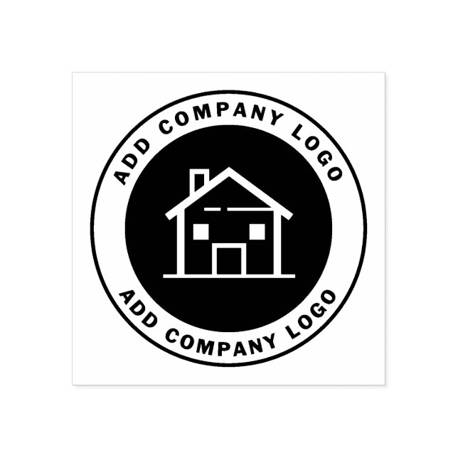 Real Estate Agent Custom Business Logo Rubber Stamp (Imprint)
